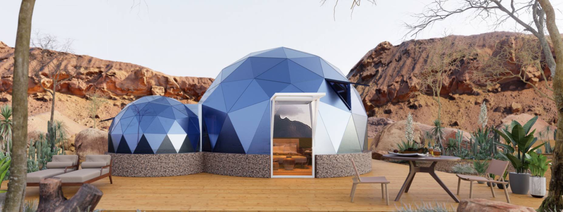 改则县球形智能光伏玻璃星空房